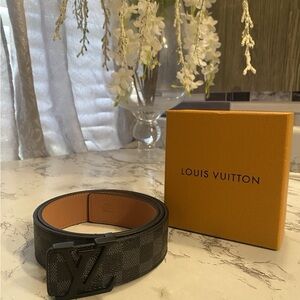 Louis Vuitton Black and Gray Checkered Men's Bag